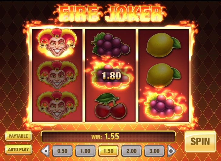 Игровой автомат Fire Joker доступен бесплатно в демонстрационном режиме