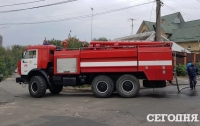 В Киеве произошел сильный пожар (видео)