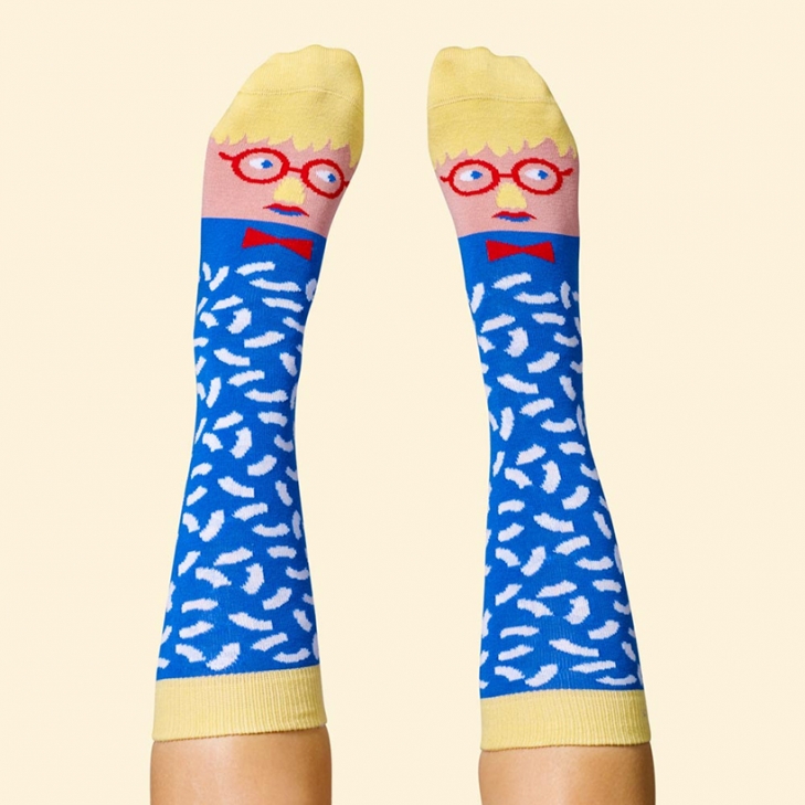 Забавные носки с изображением художников. ФОТО
