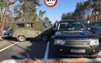 Авария в Киеве: УАЗ врезался в Range Rover