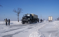 Могилев лично проконтролировал борьбу военных с заносами (ФОТО)