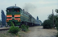 Поезд врезался в столб