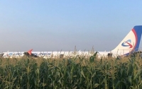 Самолет оккупантов летел в Крым, а приземлился в кукурузном поле