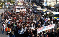 В Афинах проходят акции протестов против капиталистов 