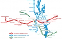 В киевском метро не ездят поезда по «красной ветке»