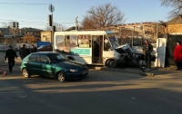 Пять человек пострадали в ДТП с маршруткой