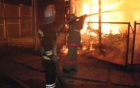 Ночью в Киеве горел пляж (ФОТО)