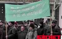 В Донецке вышли протестовать шахтеры (ФОТО)